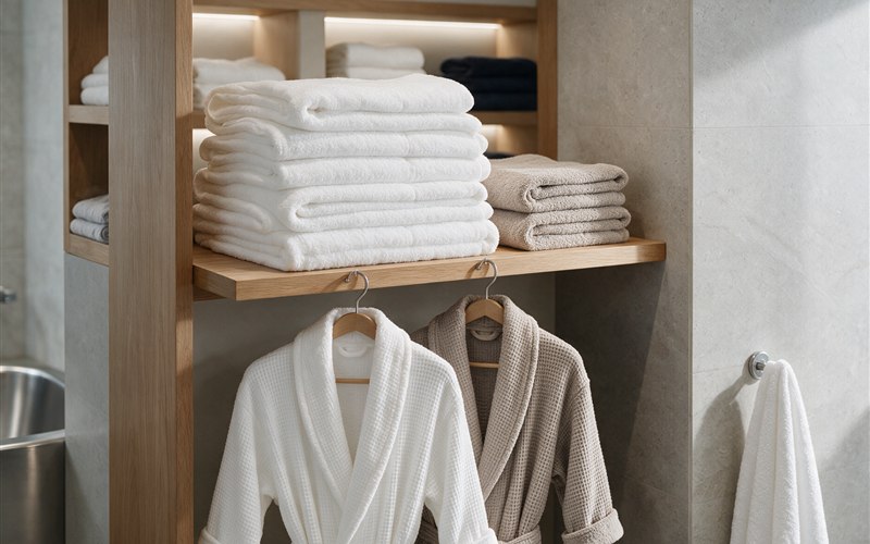 Bath mats and robes