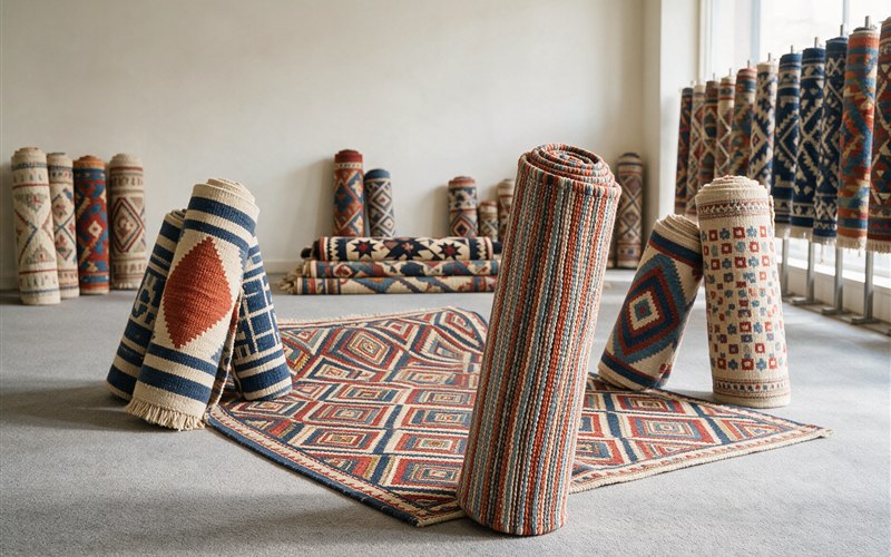 Flatweave and tufted rugs
